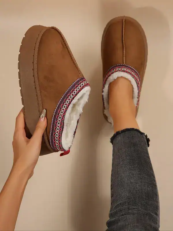 Plush indoor slippers offering gentle cushioning and comfort for slow morning routines.