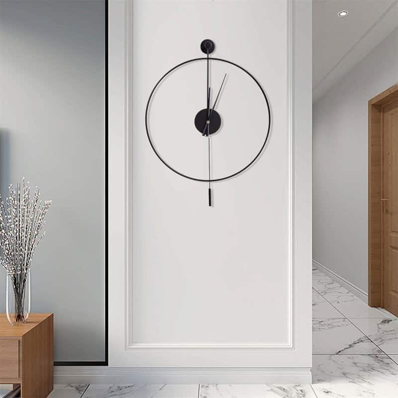 Minimalist wall clock clean face no numbers
