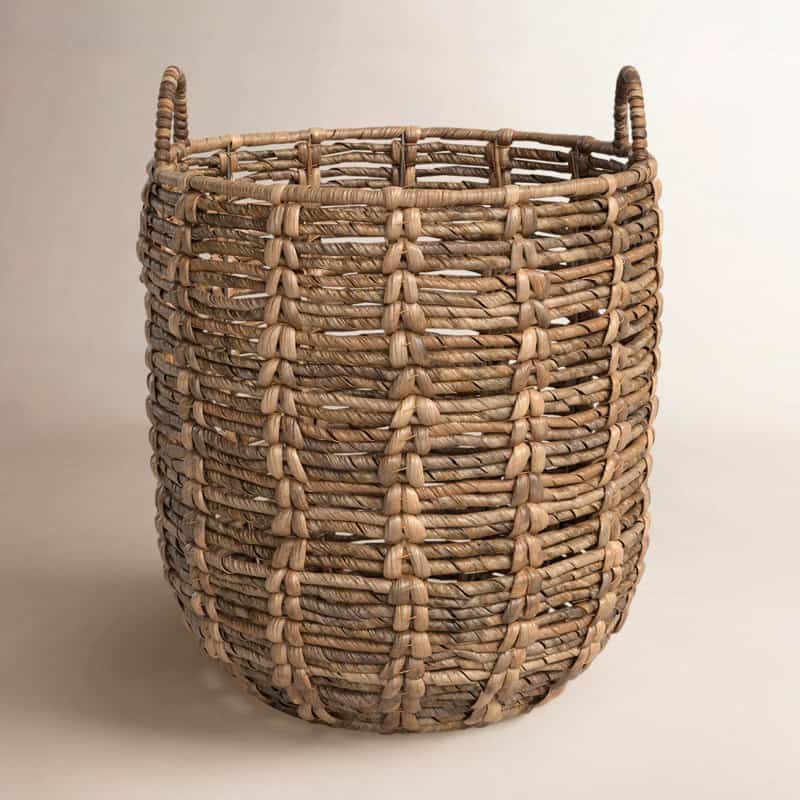 Fair trade woven basket sustainable home decor